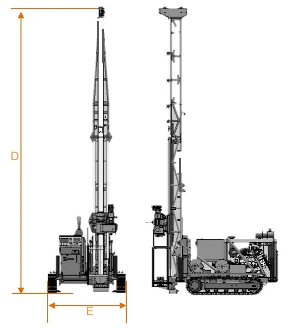 CX1600 dimension geo equip tech wuxi cget drilling tools china